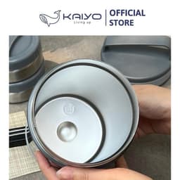 Hộp cơm giữ nhiệt Kaiyo dung tích 1.700ml màu ghi Đá [mã KVL-3277] 6