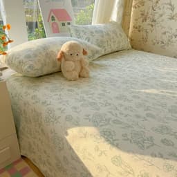 Set 3 món ga gối UBEDDING chất đũi xơ đậu nành nhẹ mềm mịn thoáng khí phong cách Vintage 6