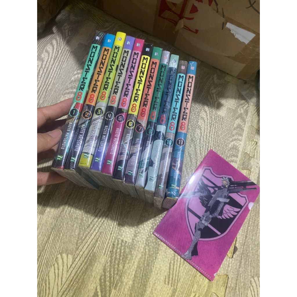 Bộ 11q vở Monster 8 Mon8 Tập 1-11 bản bright - Kaiju quái vật số 8