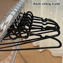 Combo Móc Treo Quần Áo Hình Nơ Kitty, Có Rãnh Chống Trượt, Mắc Váy 2 Dây Chất Nhựa PP Dẻo Dai 4