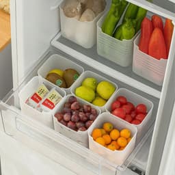 COMBO 10 Hộp Nhựa Đựng Thực Phẩm Cánh Tủ Lạnh Hộp Chia Ô Ngăn Tủ Bảo Quản Rau Củ Gọn Gàng 6