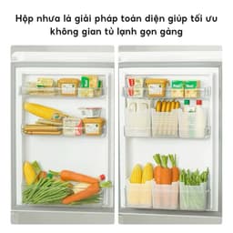 COMBO 10 Hộp Nhựa Đựng Thực Phẩm Cánh Tủ Lạnh Hộp Chia Ô Ngăn Tủ Bảo Quản Rau Củ Gọn Gàng 3
