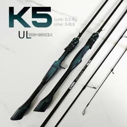 Cần Câu Lure UL K5 Chameleon 1m68–1m8 Carbon 2 Khúc – Máy Đứng & Máy Ngang – Tải Mồi 0.5–8g 2