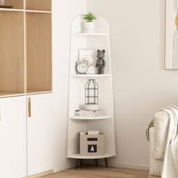 Kệ góc tường đa năng decor phòng, Kệ góc trang trí nhà cửa cao cấp gỗ MDF phủ Melamine 4