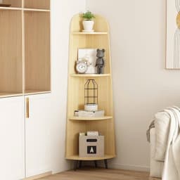 Kệ góc tường đa năng decor phòng, Kệ góc trang trí nhà cửa cao cấp gỗ MDF phủ Melamine 5