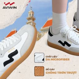 [ AVIS ] [ Tặng Tất ] Giày Sneaker Nam Nữ Aviwin AviStreet Đế Cao Su Da Lộn Phối Thời Trang 7
