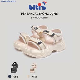 Sandal Biti's Nữ Đế Cao Tôn Dáng BPW004300DEN BPW004300KEM 1