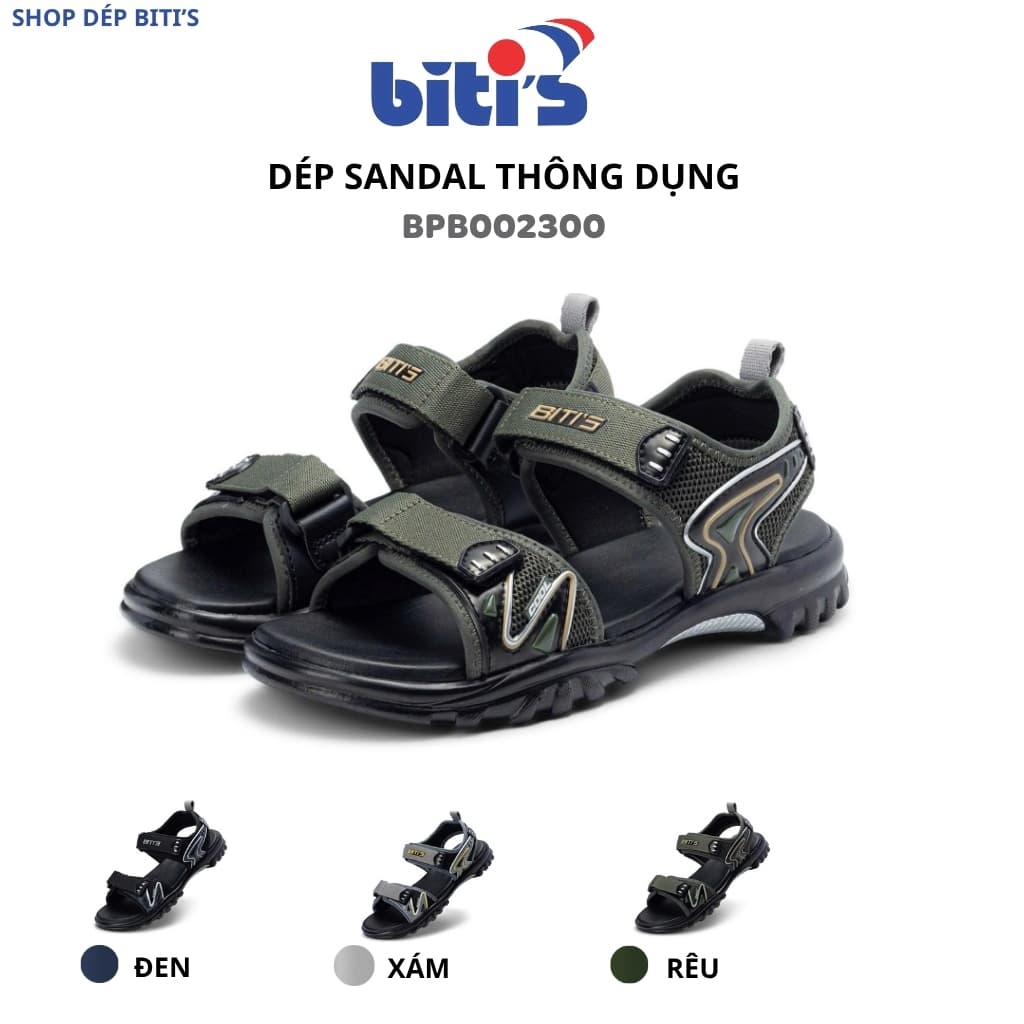 Sandal Biti's Bé Trai SUPERSTAR Collection Màu Đen BPB0023