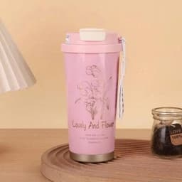Ly Giữ Nhiệt 500ml Coffee Cup inox 316 cao cấp, Cốc giữ nhiệt có ống hút quai xách tiện lợi 7