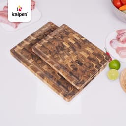 Thớt thái chữ nhật gỗ Teak KALPEN T6-T7 hàng chính hãng 4