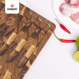 Thớt thái chữ nhật gỗ Teak KALPEN T6-T7 hàng chính hãng 5