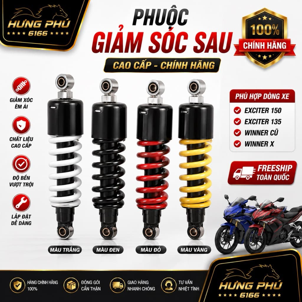 Giảm sóc sau winner x. winner cũ  .exciter 135/150 zin trần