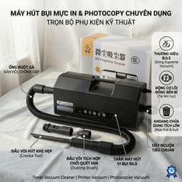 Máy Hút Bụi Mực BJLS Supreme Vacuum 800W Dùng Cho Máy In Máy Photocopy Hoạt Động Ổn Định Bền Đẹp 3