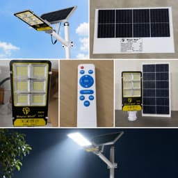 Đèn Đường Năng Lượng Mặt Trời MayorWolf 300W, Cho Sân Vườn, Kho Bãi, Đường Đi, Bãi Xe MW.BC3300 7