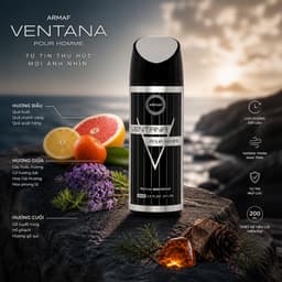 Xịt khử mùi làm thơm cơ thể Armaf Ventana (200ml) 2