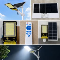 Đèn Đường Năng Lượng Mặt Trời MayorWolf 400W 624 LED Nhôm Nguyên Khối, Cho Sân Vườn, Kho Bãi, Đường Đi, Bãi Xe MW.BC2400 7
