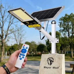 Đèn Đường Năng Lượng Mặt Trời MayorWolf 400W 624 LED Nhôm Nguyên Khối, Cho Sân Vườn, Kho Bãi, Đường Đi, Bãi Xe MW.BC2400 8