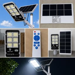 Đèn Bàn Chải Năng Lượng Mặt Trời Mayor Wolf 300W, Chiếu Sáng Sân Vườn, Kho Bãi, Đường Đi MW.BC300 7
