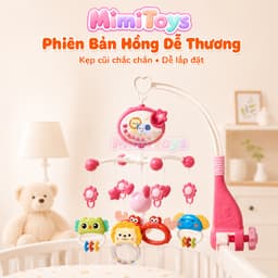 Đồ Chơi Treo Nôi Cũi MimiToys Xoay 360 Độ - Có Nhạc Kèm Điều Khiển Cho Bé Sơ Sinh 7