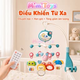 Đồ Chơi Treo Nôi Cũi MimiToys Xoay 360 Độ - Có Nhạc Kèm Điều Khiển Cho Bé Sơ Sinh 2