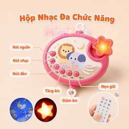 Đồ Chơi Treo Nôi Cũi MimiToys Xoay 360 Độ - Có Nhạc Kèm Điều Khiển Cho Bé Sơ Sinh 5