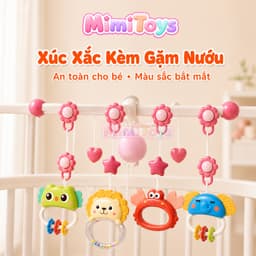 Đồ Chơi Treo Nôi Cũi MimiToys Xoay 360 Độ - Có Nhạc Kèm Điều Khiển Cho Bé Sơ Sinh 8