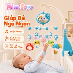 Đồ Chơi Treo Nôi Cũi MimiToys Xoay 360 Độ - Có Nhạc Kèm Điều Khiển Cho Bé Sơ Sinh 4