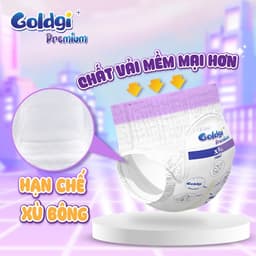 Combo 6 bịch bỉm GOLDGI+ Nhật Cao Cấp Chính Hãng Siêu Hời Đủ Size Cho Bé Thoái mái, Thấm Hút 2