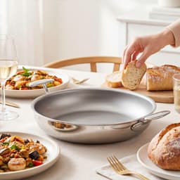 CHẢO NƯỚNG OYATTON INOX KHÔNG DÍNH VI ĐIỂM 28CM/30CM 3