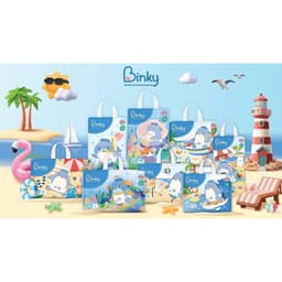 Combo 6 bịch Tã/bỉm Binky Quần/Dán size NB62/S58/M54/M50/L46/XL44/2XL40/3XL36 8