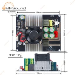 Bo mạch công suất Vire 600w với tổng công suất 600W với  IC TPA3255 4