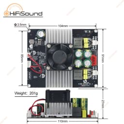 Bo mạch công suất Vire 600w với tổng công suất 600W với  IC TPA3255 3