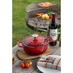 Nồi gang Oceno size 22cm phủ men gốm chống dính Teflon Bộ nồi gang đúc cao cấp 5