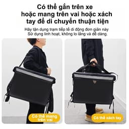 🔥Túi giữ nhiệt giao hàng 22L 32L 48L 62L bền bỉ, chống thấm nước gồm dây đeo vai túi chống nước 9