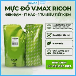 Mực Đổ Ricoh Vmax Cho MP2555 MP3054 MP3555 MP4055 MP5055 MP6054 Chất Lượng Cao Đậm Nét Bền Đẹp 1