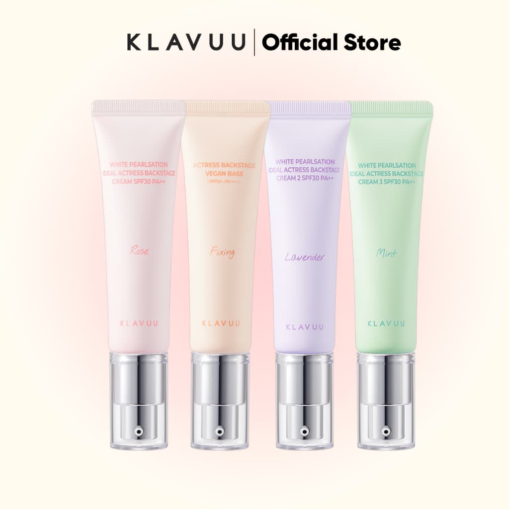 Kem Lót Klavuu White Pearlsation Ideal Actress Backstage Cream SPF30 PA++ - Sáng Da, Nâng Tone, Rạng Rỡ