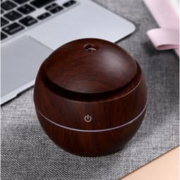 Máy Xông Tinh Dầu Mini Vân Gỗ Có Đèn LED, Máy Phun Sương Tạo Ẩm USB Để Bàn Phòng Ngủ 5