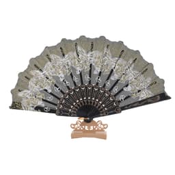 Quạt Xếp Ren Cầm Tay Bướm Ánh Vàng Kim Vintage Style Lolita/Sườn Xám - Phụ Kiện Chụp Ảnh Cổ Trang - Đa Dạng Phong Cách 5