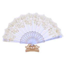 Quạt Xếp Ren Cầm Tay Bướm Ánh Vàng Kim Vintage Style Lolita/Sườn Xám - Phụ Kiện Chụp Ảnh Cổ Trang - Đa Dạng Phong Cách 6