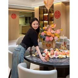 𝑨𝒏𝒏𝑺𝒕𝒖𝒅𝒊𝒐 /𝐖𝐆𝐖𝐄/ Quần Jean Suông Màu Xanh Bạc WG.WE 9527, Quần Jean Nữ Ống Rộng Lưng Cao Phối Túi Sau 8