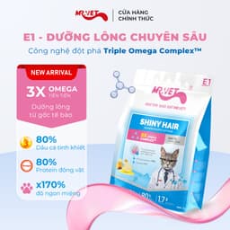 Hạt Mr.Vet, Hạt Cho Mèo MR.VET E1-E2-E3 Bổ Sung Dinh Dưỡng Túi 1kg - Méo Chò Uni 4