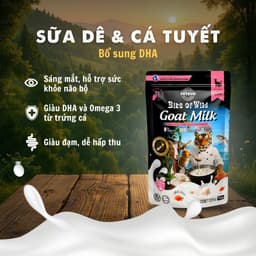 Pate Bite of Wild Túi 70G Công Thức Sữa Dê, Nguồn Đạm Tự Nhiên Cho Mèo Từ 2 Tháng Tuổi - MÉO CHÒ UNI 3