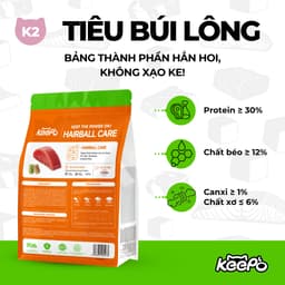 Thức Ăn Cho Mèo Keepo K2 Hairball Care 1KG – Hạt Mèo Tiêu Búi Lông, Hỗ Trợ Tiêu Hóa - MÉO CHÒ UNI 4