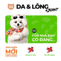 Hạt Cho Chó Keepo K3 1kg - Giúp Lông Bóng Mượt, Phát Triển Xương Khớp - Có Topping Thịt Sấy - MÉO CHÒ UNI 5