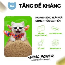 Hạt Cho Chó Keepo K4 1KG - Chăm Sóc Tiêu Hóa có Topping Gà Sấy Sữa Dê - MÉO CHÒ UNI 5