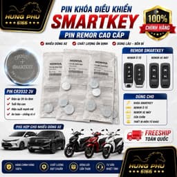 Pin khoá điều khiển remote Smartkey oto xe máy zin honda 1