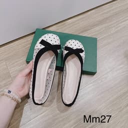 {FORM TO LÙI SZ} Giày Bệt Chấm Bi Mũi Nhọn (MM27) 3