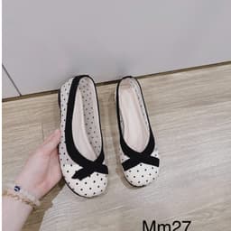 {FORM TO LÙI SZ} Giày Bệt Chấm Bi Mũi Nhọn (MM27) 4