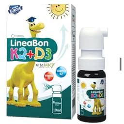 LineaBon K2+D3 Dạng Xịt ( Màu  Xanh 10 ml) bổ sung  D3,K2 giúp bé ngủ ngon,mau lớn,chắc khỏe xương> BUNBUN SHOP 1