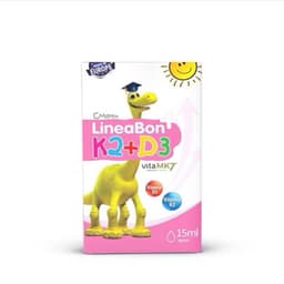 [D3K2 Mẫu Mới] Lineabon hồng 15ml tinh khiết hỗ trợ hấp thu canxi dạng nhỏ giọt tiện lợi cho bé <BUN BUN SHOP 1
